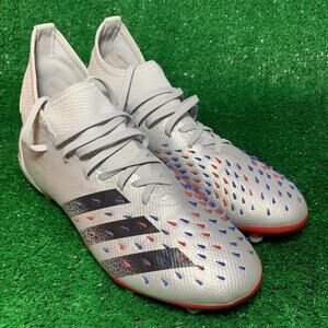 Adidas Predator Freak .2 Demonskin Soccer Cleats Men’s Size 7 Silver/Blue/Red